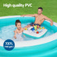 Bestway Kids Inflatable Family Pool with Center Console Cup Holder 218x218x48cm