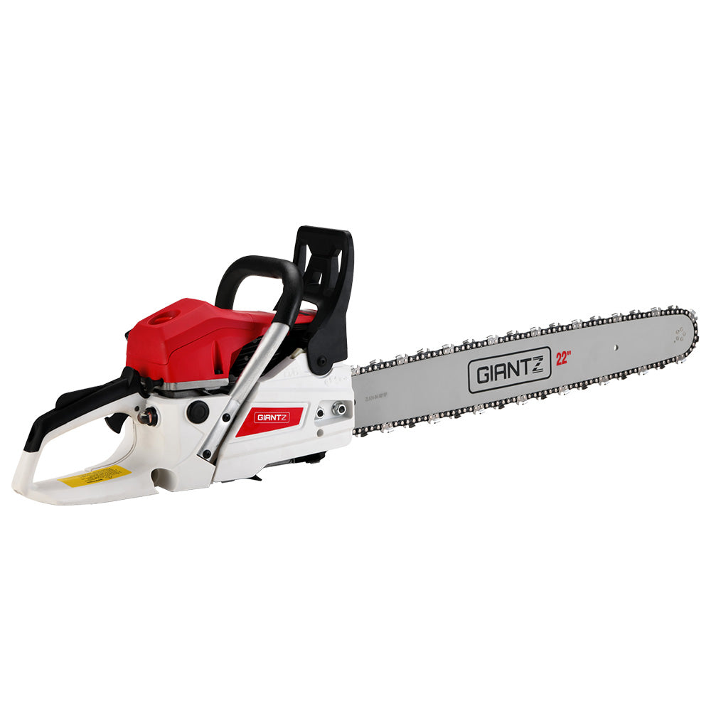 Chainsaw Petrol 62CC 22" Bar Commercial E-Start Pruning Chain Saw