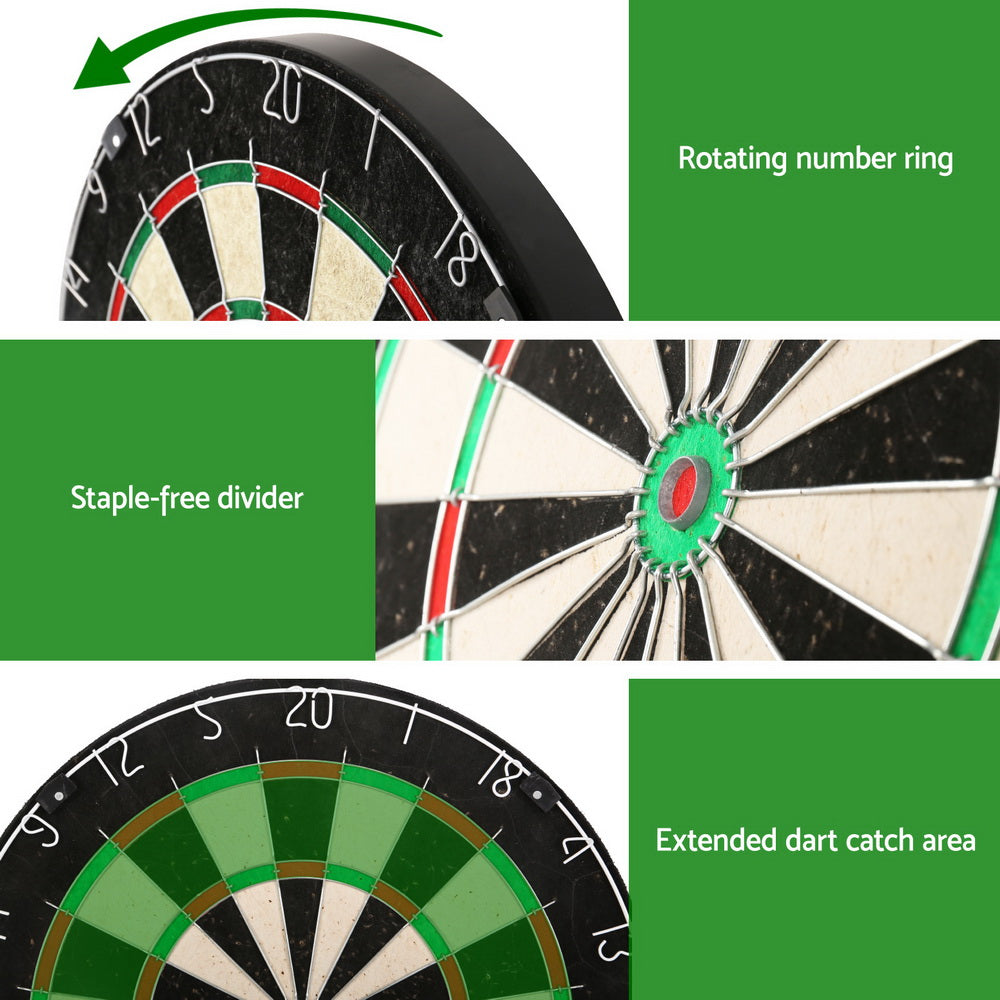 18" Dartboard Professional Dart Board Set Classic Game Party Sport Competition