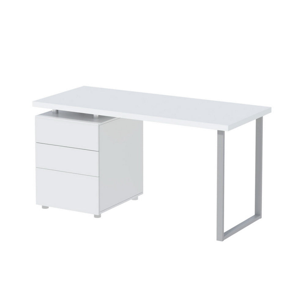 Artiss Computer Desk Drawer White 140cm