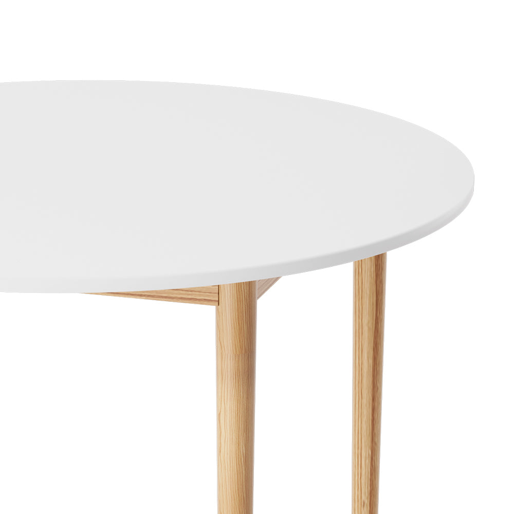 108cm Dining Table Round Diameter Demi - White