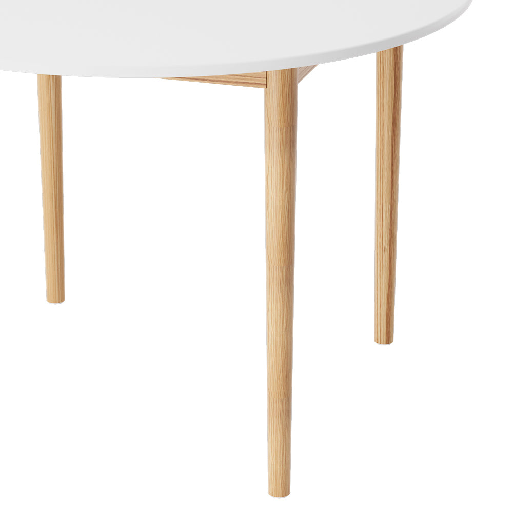 108cm Dining Table Round Diameter Demi - White