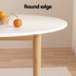 108cm Dining Table Round Diameter Demi - White