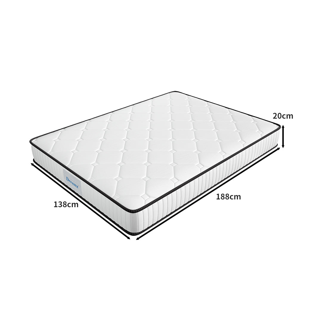 Darien 20cm 5-Zoned Pocket Spring Mattress - Double