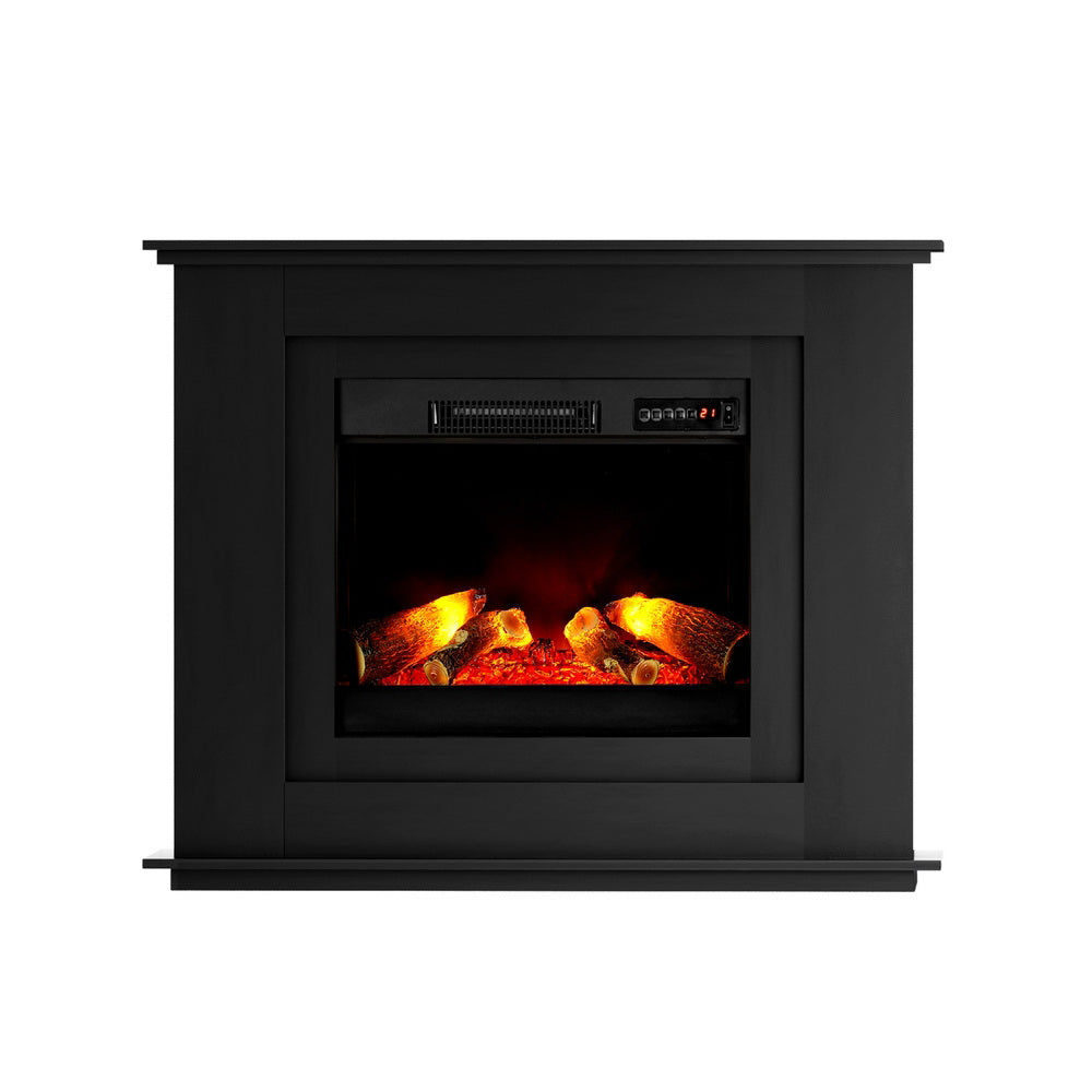 Electric Fireplace Fire Heater 2000W - Black