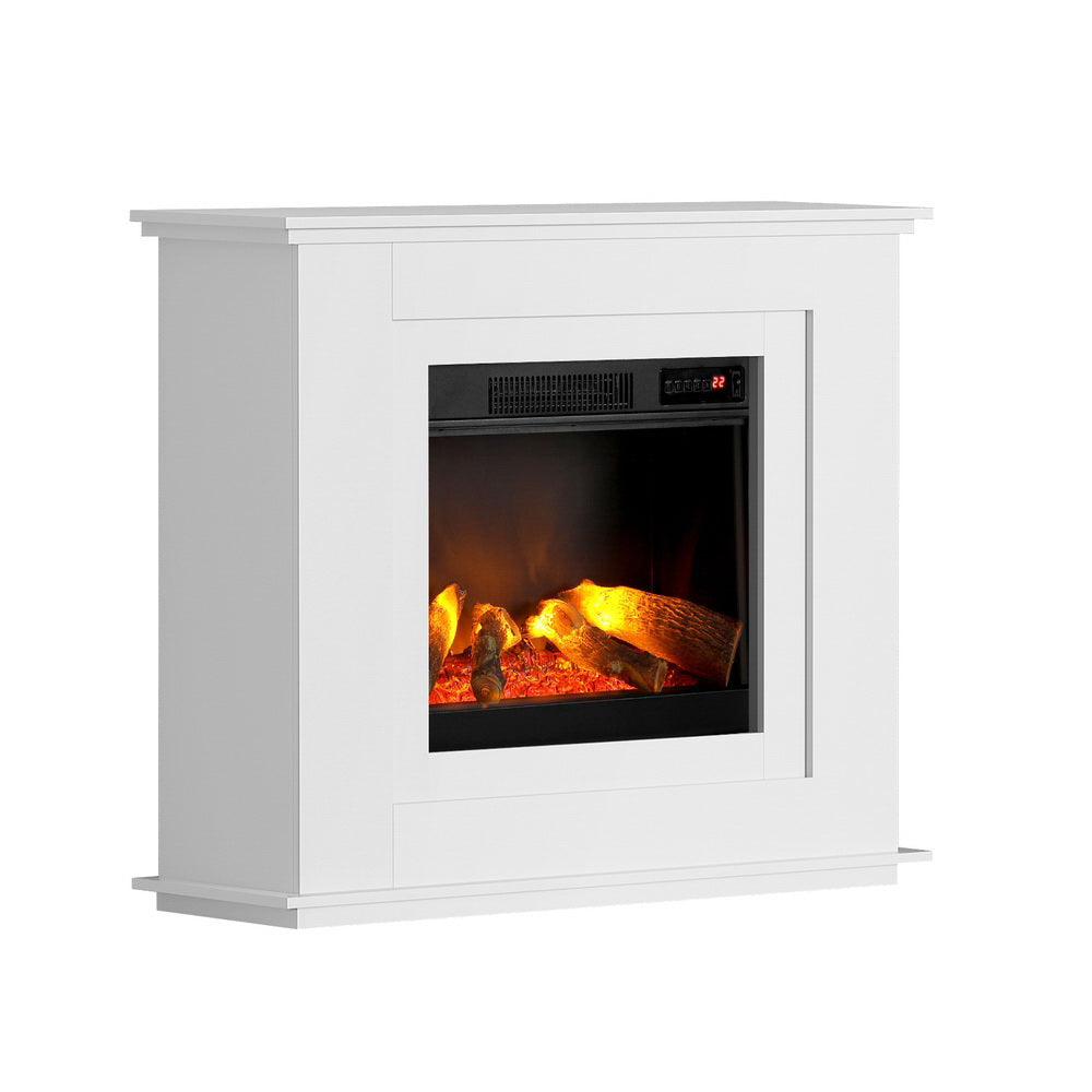 Electric Fireplace Fire Heater 2000W - White