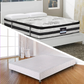 Encour Ensemble Bed Base & Mattress Package with 34cm Mattress - White King