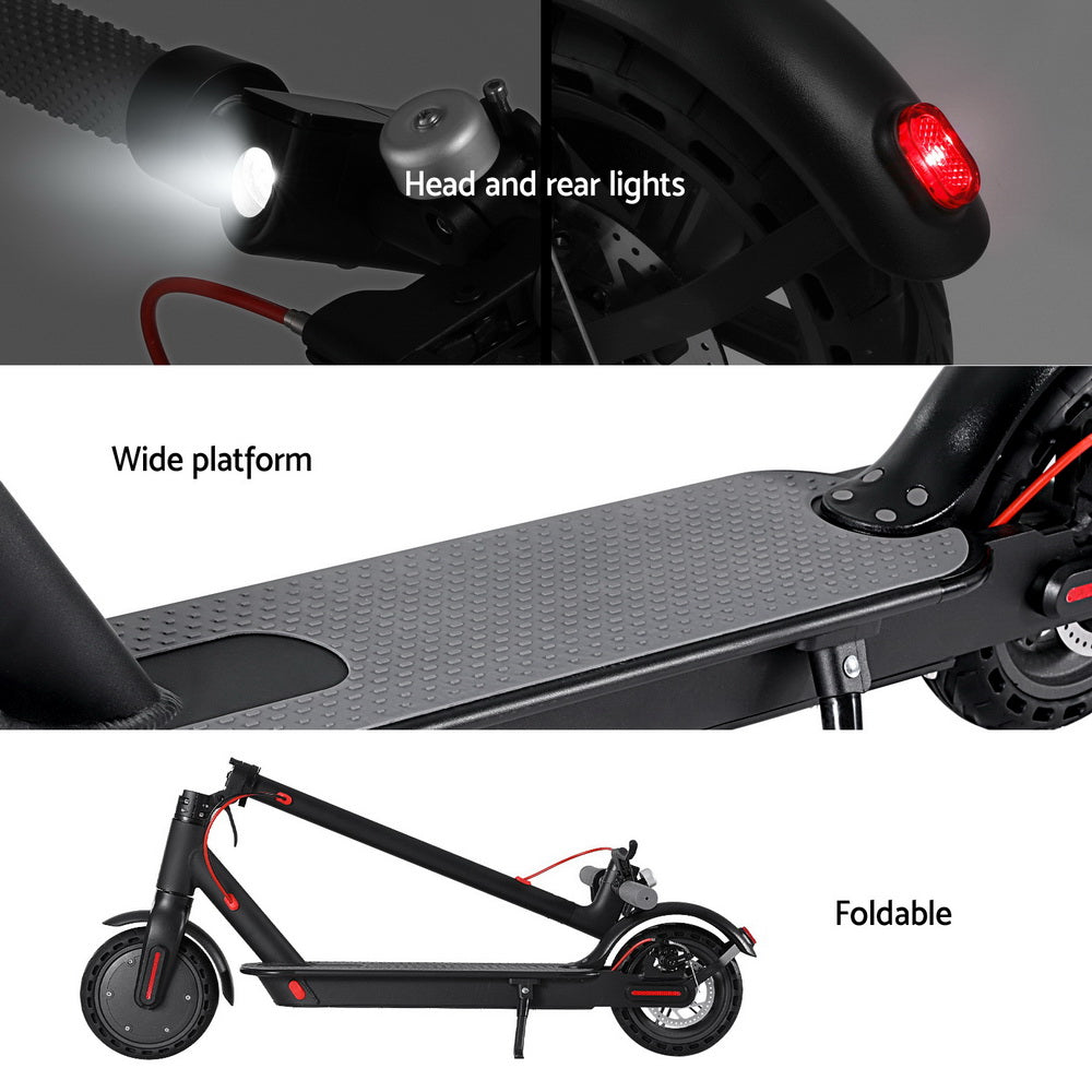 Electric Scooter 800W 25Km/H Folding Portable Riding For Adults Commuter - Black