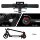 Electric Scooter 130W 16KM/H LED Light Folding Portable Riding Commuter Black