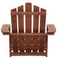 Adirondack Gardeon Outdoor Chairs Wooden Beach Chair Patio Furniture Garden Brown