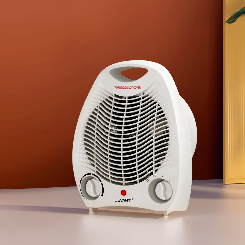 Electric Fan Heater 2000W - White