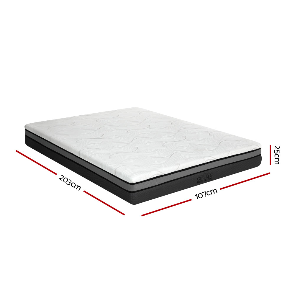 Akira 25cm Memory Foam Mattress Bed Cool Gel Non Spring - King Single