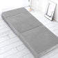 Penelope 12cm Folding Foam Mattress Portable Sofa Bed Lounge Chair Velvet Light Grey - Single