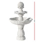 3 Tier Solar Powered Water Fountain - Ivory