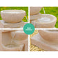 Solar Water Feature Cascading Fountain 4-Tier Bowl LED Lights 72cm - Sand