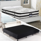 Frolic Ensemble Bed Base & Mattress Package with 34cm Mattress - Midnight Black King