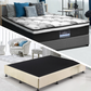 Frolic Ensemble Bed Base & Mattress Package with 32cm Mattress - Natural Sand King Single