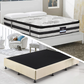 Frolic Ensemble Bed Base & Mattress Package with 34cm Mattress - Natural Sand Queen