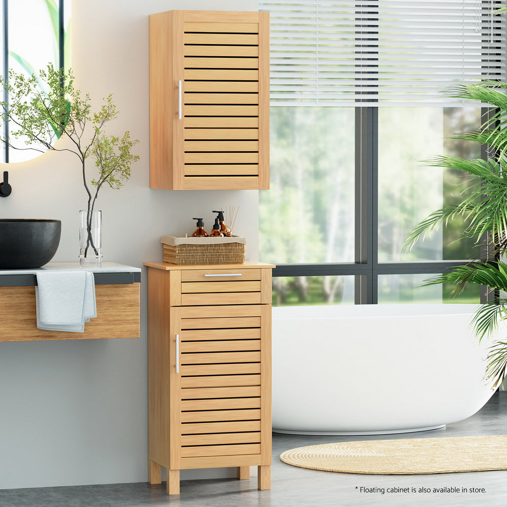 Bathroom Storage Cabinet 70cm wooden 2 Tier Shelf Wall Mounted