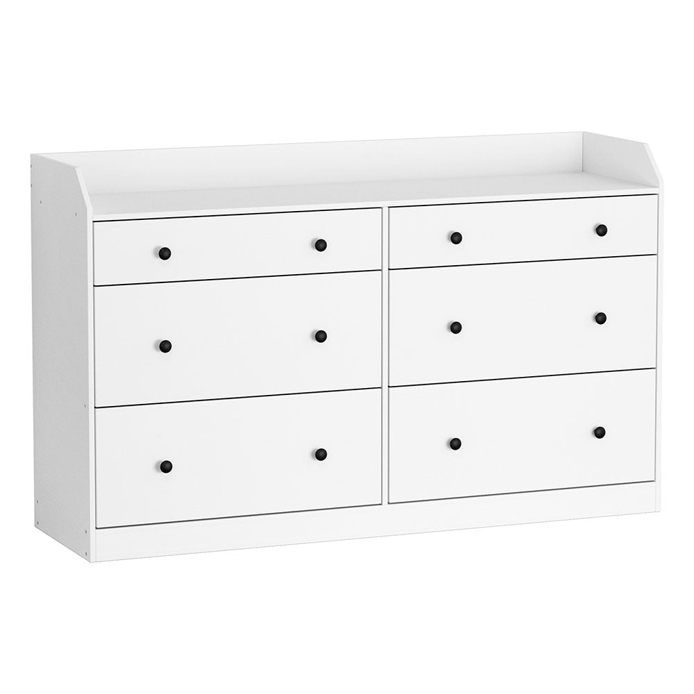 Artiss 6 Chest of Drawers - White