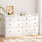 6 Chest of Drawers Contemporary-inspired - White