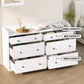 6 Chest of Drawers Contemporary-inspired - White