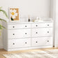 Artiss 6 Chest of Drawers - White