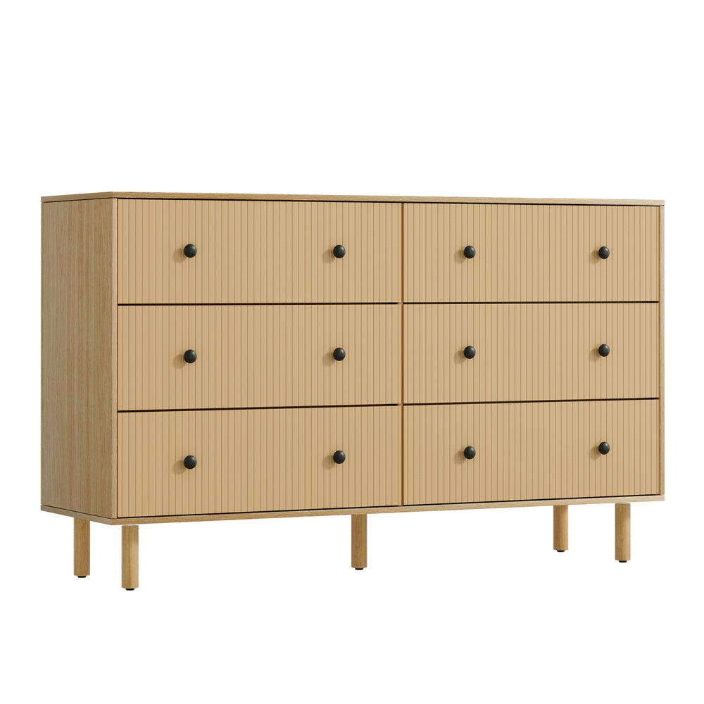 Artiss 6 Chest of Drawers Tallboy Cabinet - Pine