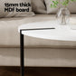 Irida Side End Table Round - White & Wood