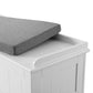 Storage Ottoman Blanket Box 140cm Fluted - White