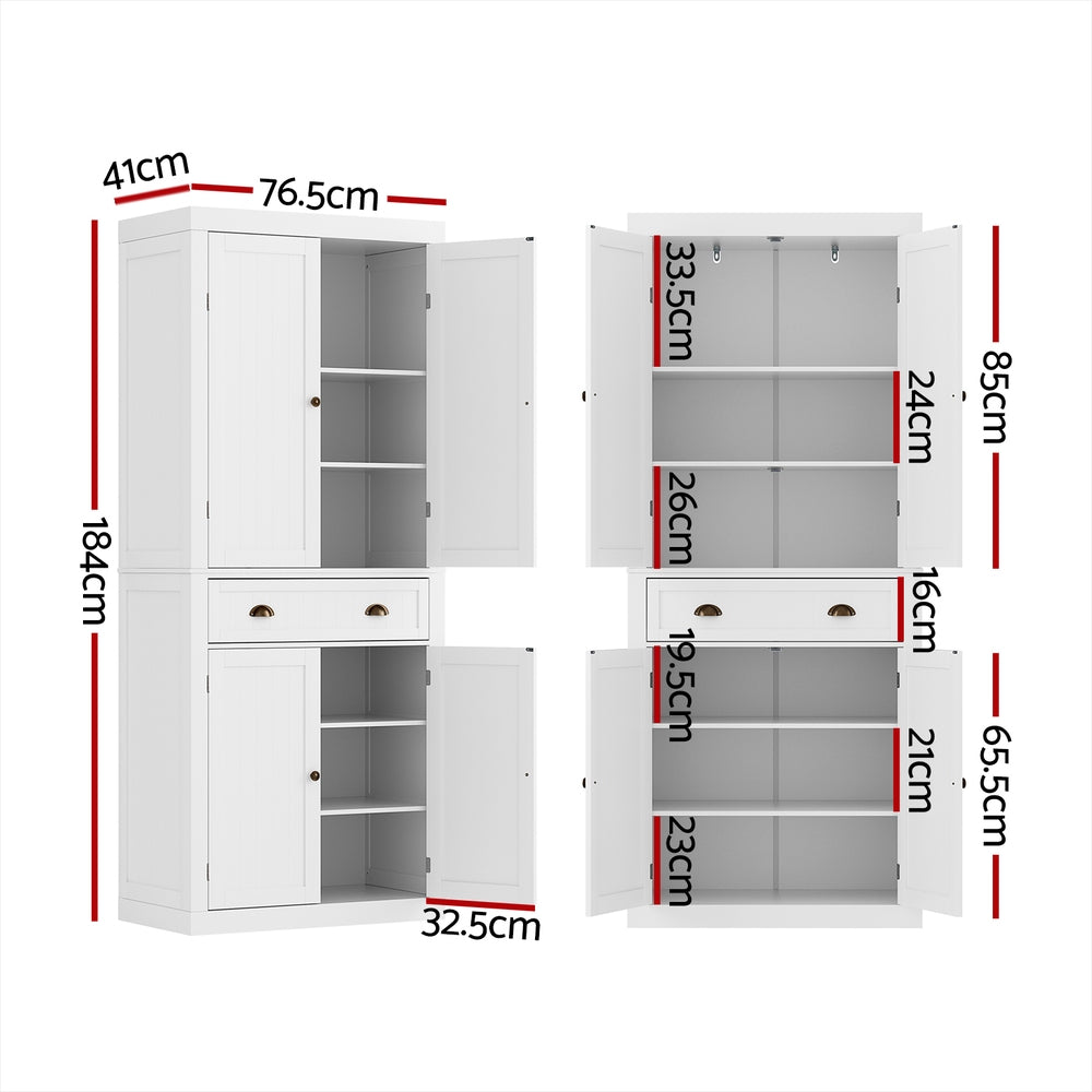 Aidan Buffet Sideboard Cupboard Cabinet - White