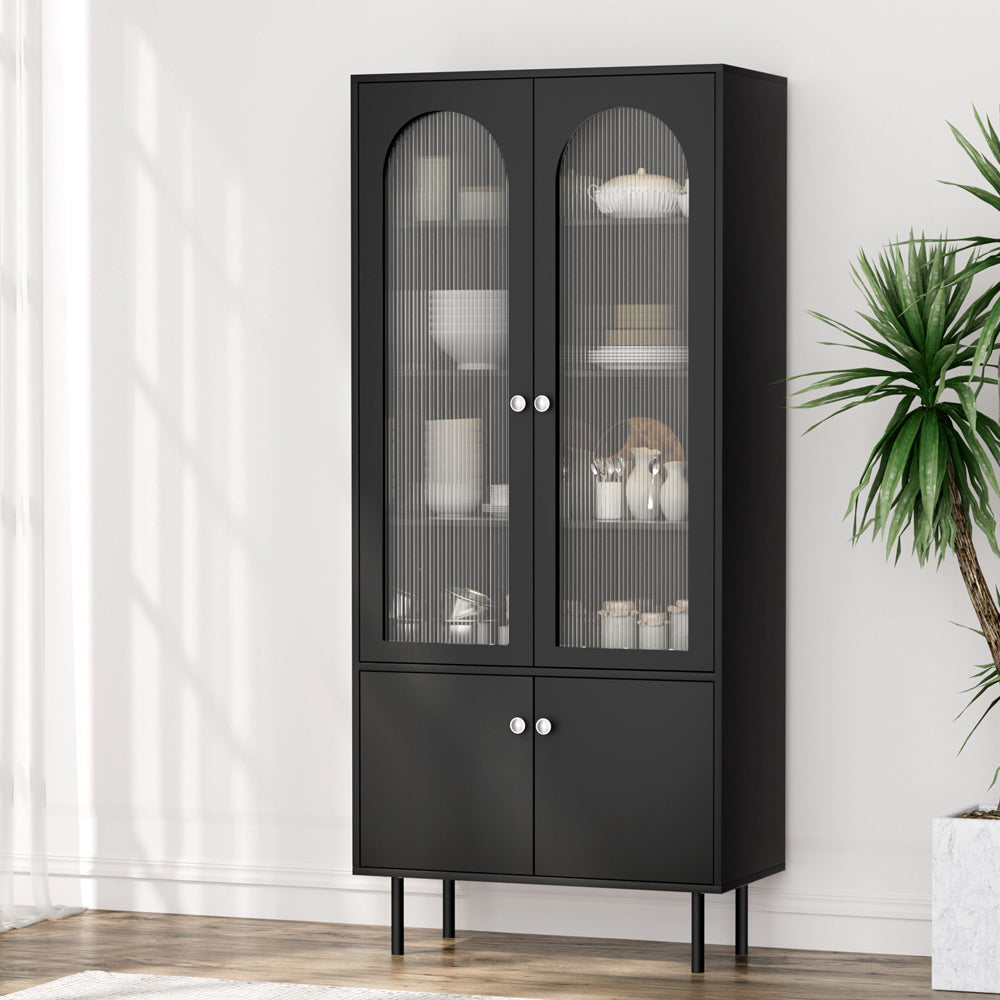 Daniel Buffet Sideboard Cupboard Cabinet - Black