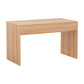 Iraklis Coffee Table 100cm Coffee Table Rectangle Fluted - Pine