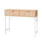 92cm Console Table 2 Drawers - Pine