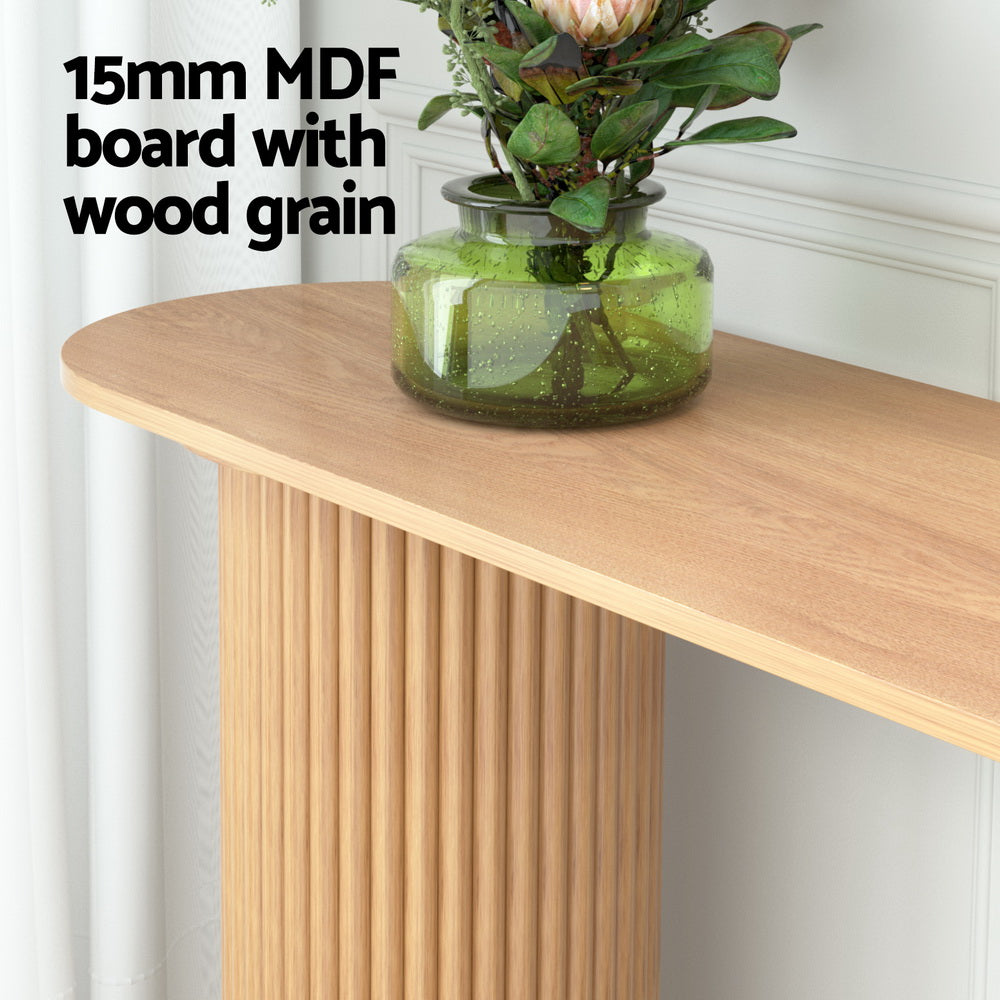 115cm Console Table Oval - Pine