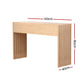 120cm Console Table Hallway Fluted - Pine