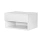 Ontario Wooden Bedside Tables Floating Nightstand - White