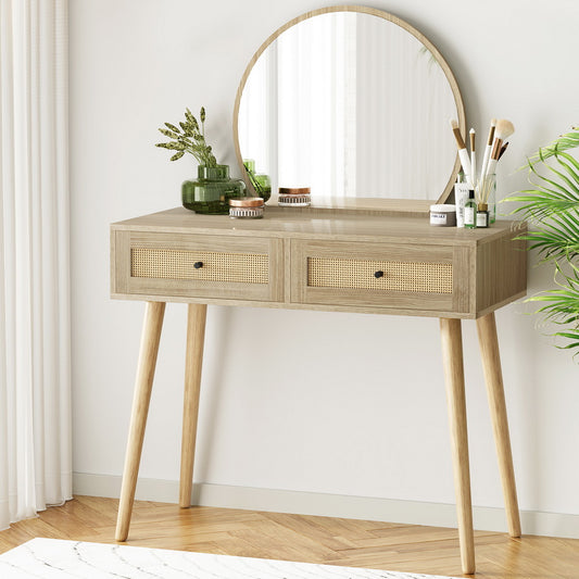 Dressing Table Set - Rattan