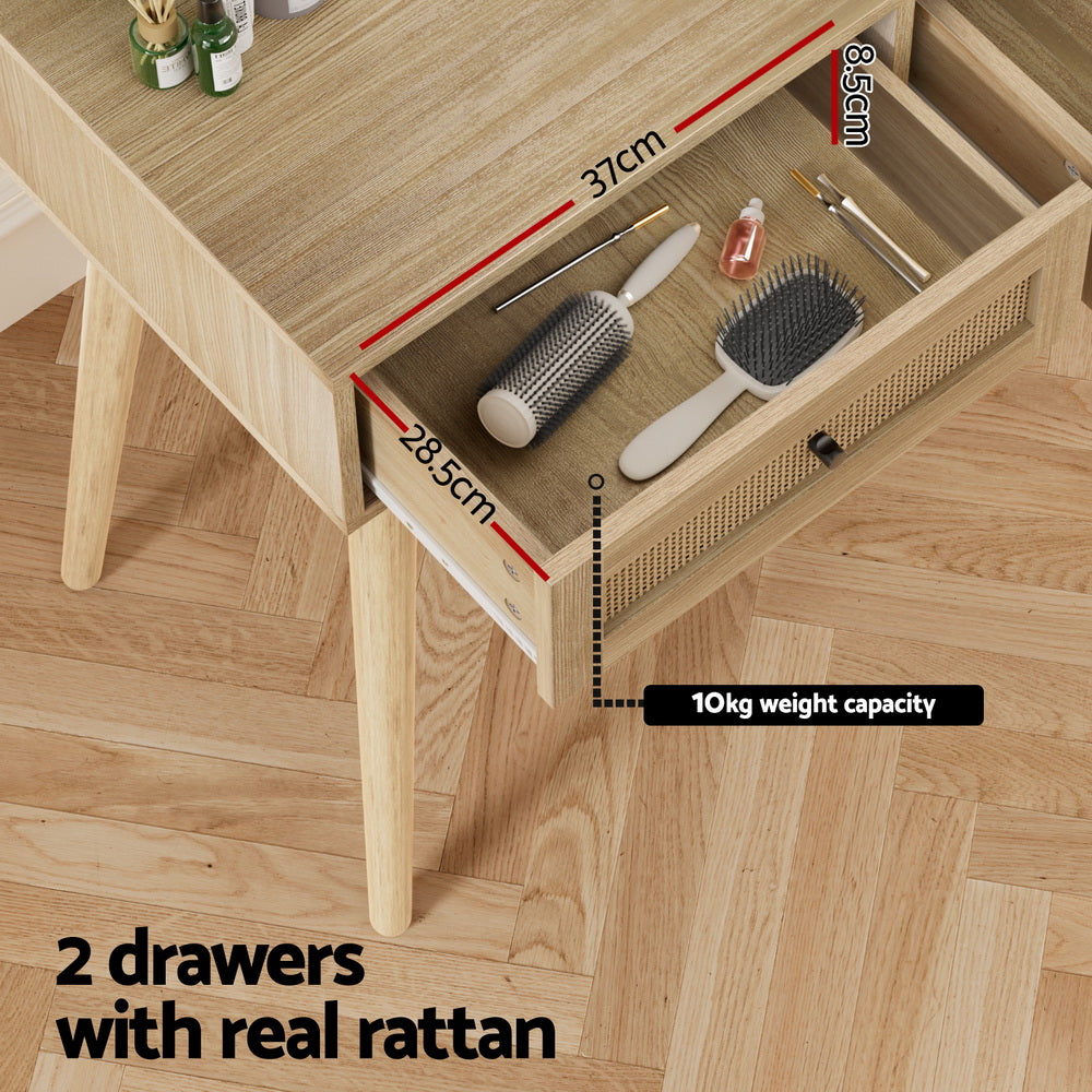 Dressing Table Set - Rattan