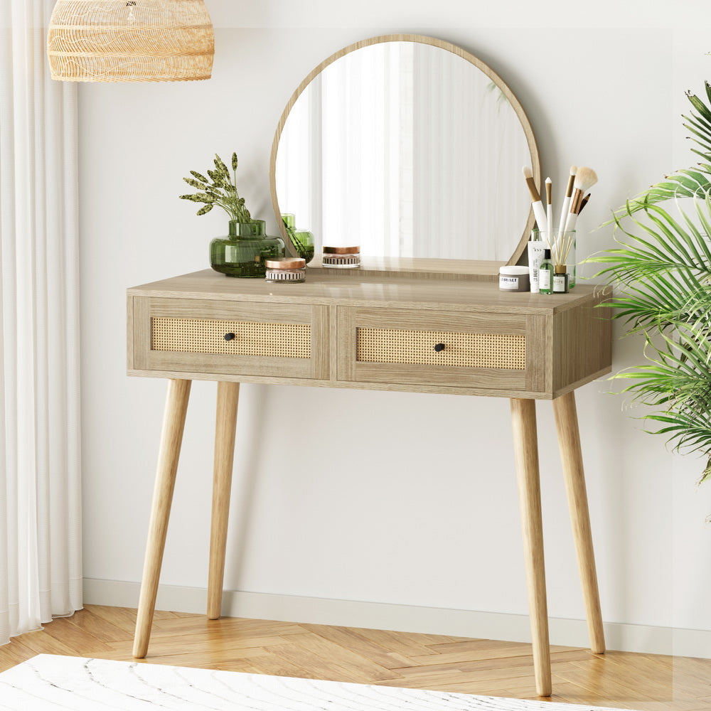 Dressing Table Set - Rattan