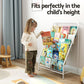 6 Tiers Kids Bookshelf Magazine Rack Children Bookcase Organiser Foldable