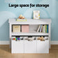 Kids Bookshelf 3 Drawers Storage Children Bookcase Toy Organiser Display - White