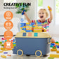 Set of 3 Toy Storage Box Cute Car Toy Container Kids Toys Organiser Snack Boxes