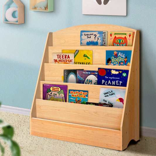 5 Tiers Kids Bookshelf Magazine Shelf Rack Organiser Bookcase Display