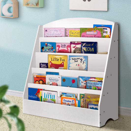 5 Tiers Kids Bookshelf Magazine Rack Shelf Organiser Bookcase Display