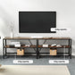 Erik 180cm Entertainment Unit TV Stand 3-tier Display Shelves Vintage - Rustic Walnut