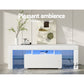 Espen 130cm TV Cabinet Entertainment Unit Stand RGB LED Gloss Furniture - White