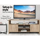 Savea 140cm TV Cabinet Entertainment Unit Stand Storage Shelf Sideboard - Oak