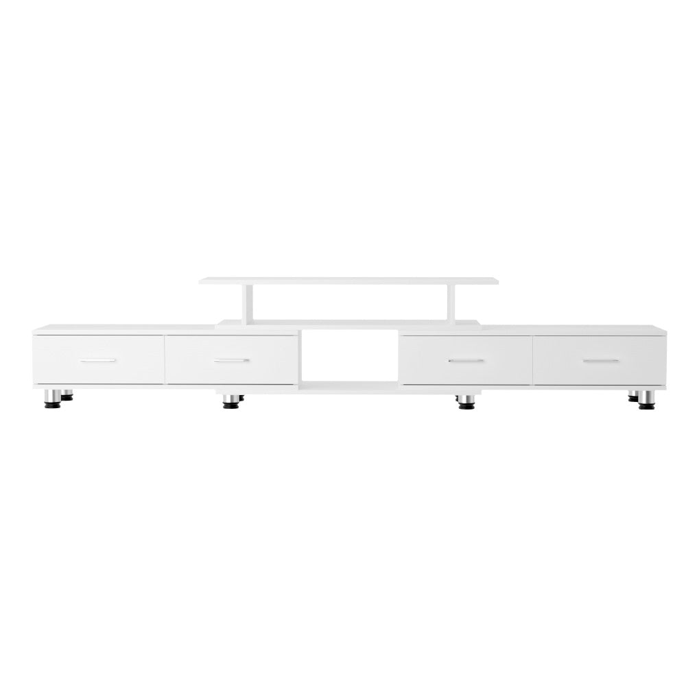 Olia 160cm to 220cm TV Cabinet Entertainment Unit Extendable - White