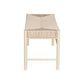 Winifred 100cm Dining Bench Chair Paper Rope Seat Wooden - Pine